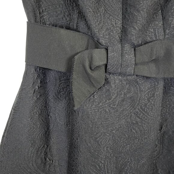Carolina Herrera Black Jacquard Short LBD, Day to Nights, Sz 4, RARE! - Picture 4 of 10